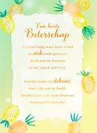 Beterschapskaart met ananas More than words